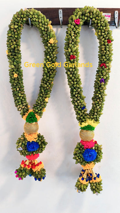 AromaDrive Cardamom Mala – Car Dashboard Edition (30 cm)